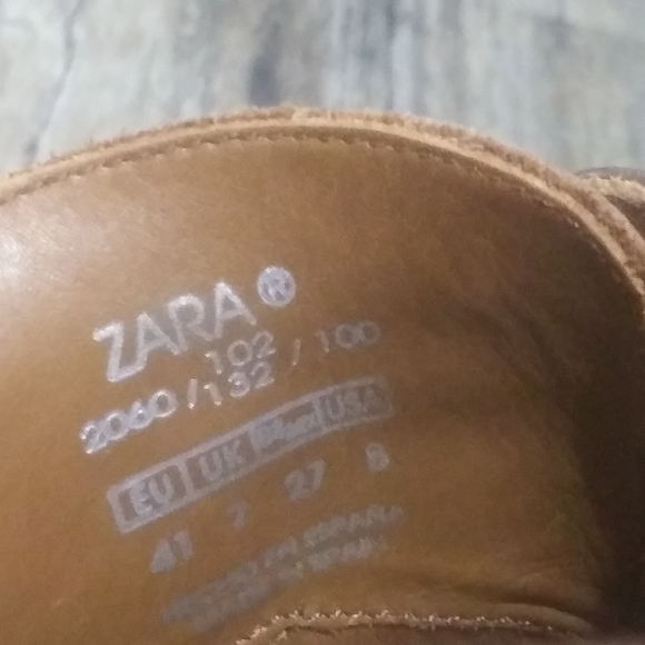 Zara Man casual oxford shoes size 8 men brown - Picture 9 of 9